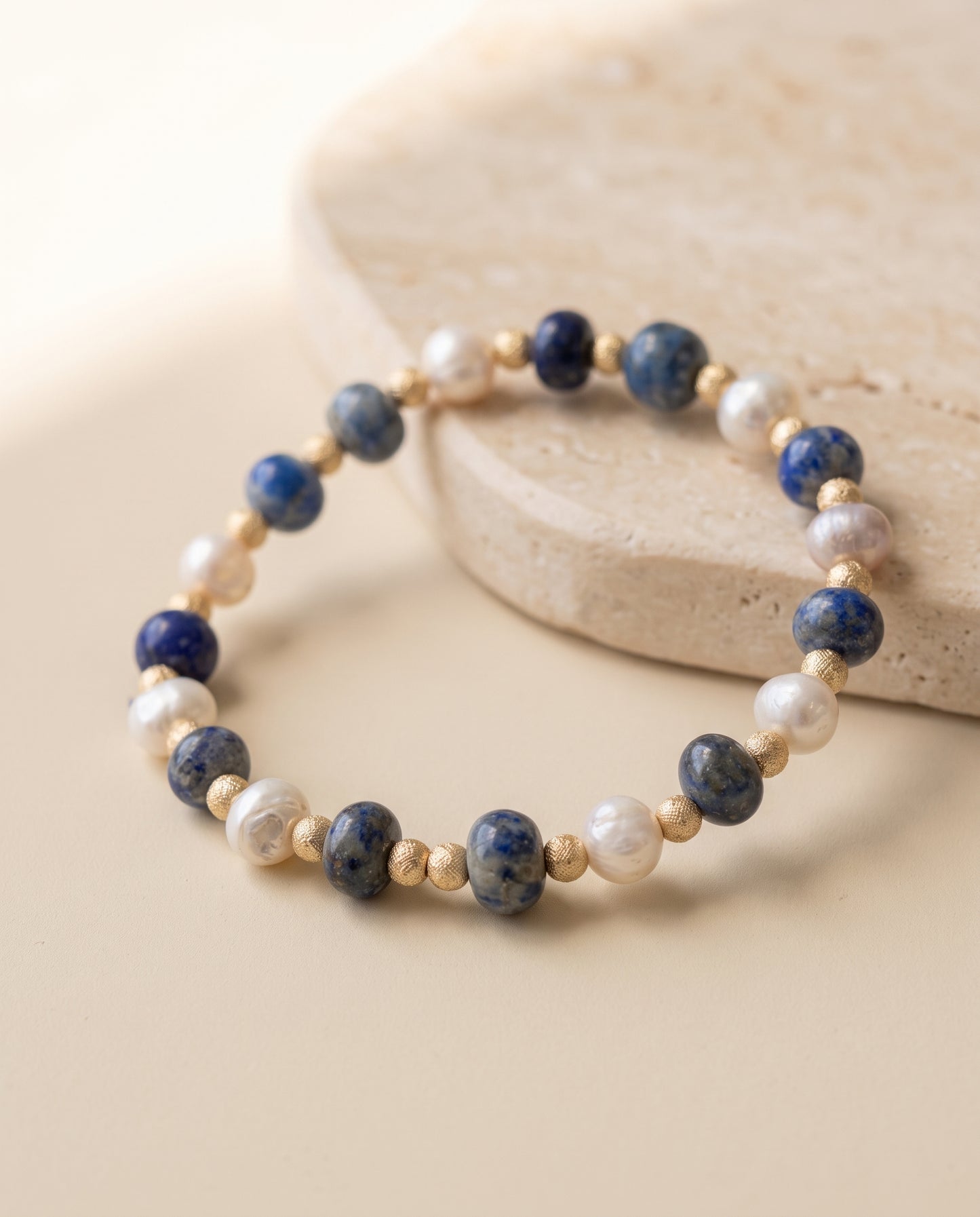 Lapis & İnci Bileklik