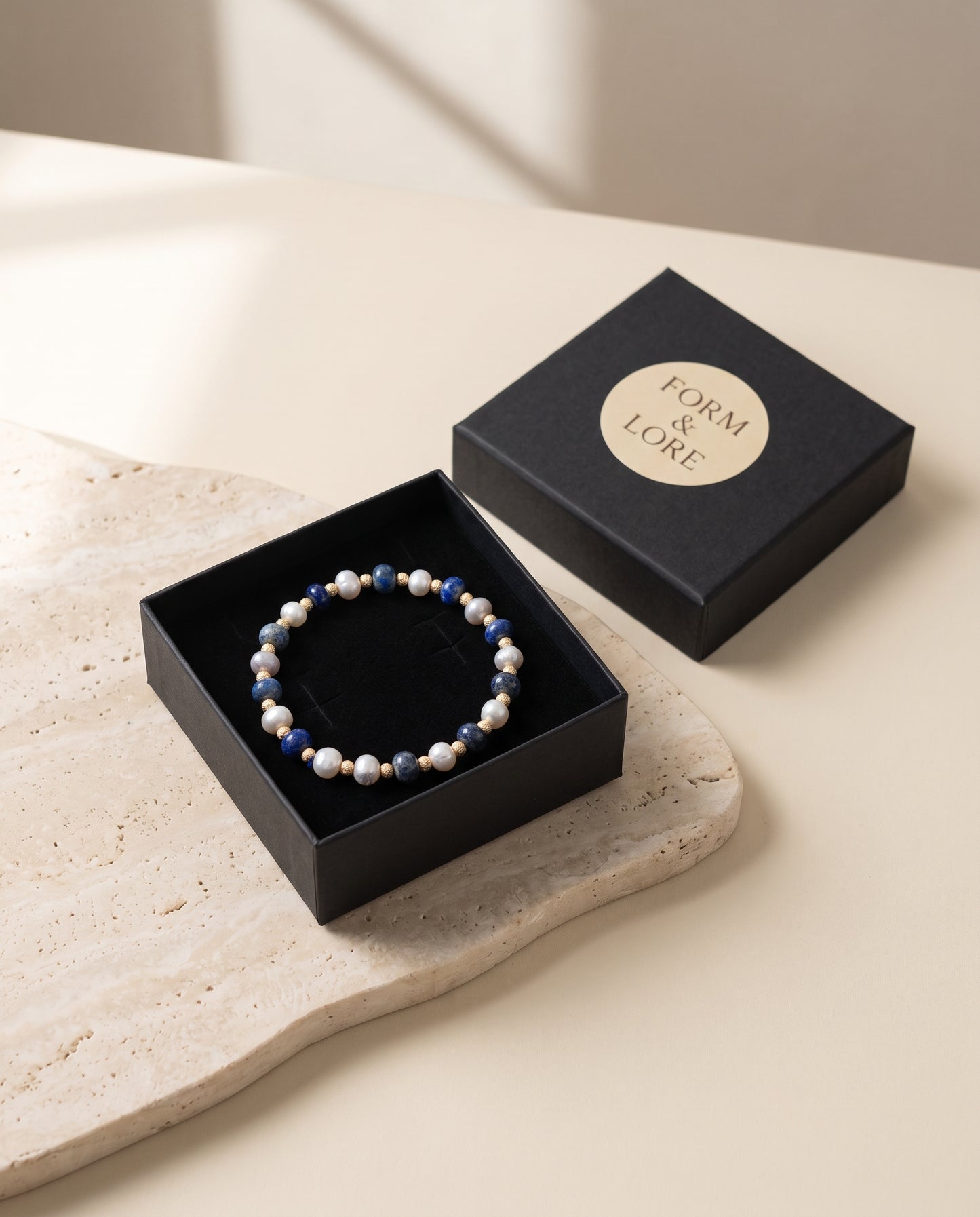 Lapis & İnci Bileklik